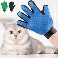 Adjustable dog cat hair remove hand brush silicone bath gloves horse silicone massage gloves